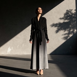 Pleated Print Polyester Luxury Abaya Dress Long Maxi New Design for Muslim Women Custom Supplier - Product Image 4