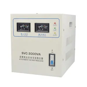 Hot Selling 3000VA Single Phase SVC Voltage Stabilizer 3kVA Automatic Voltage Regulator Servo Motor 220V/110V Output