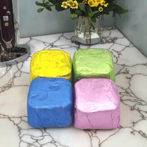 <span class=keywords><strong>Bombes</strong></span> de bain moussantes carrées colorées, bio, 100% naturelles, véganes, parfums lavande, noix de coco, citron, hydratantes, marque privée OEM - Product Image 3