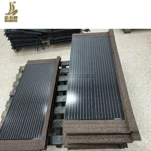 80/90W Safe And Reliable Solar Tile Roof Terracotts Roof Stone Coated Solar Panel Tile