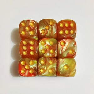 Transparent Light Blue 19mm Acrylic Resin <strong>Dice</strong> Right Angle Square Metal <strong>Set</strong> for Bar Supplies &amp; Board Games Accessories - Product Image 4