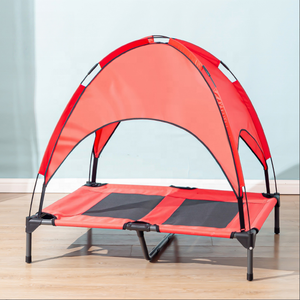 USMILEPET Factory Direct Oxford Cloth Elevated <strong>Dog</strong> Bed with Canopy Portable <strong>Camping</strong> <strong>Dog</strong> Cot with Removable Shade Tent for <strong>Dogs</strong> - Product Image 6