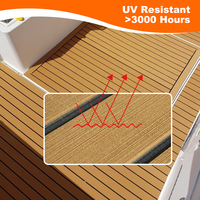 Revêtement de pont de bateau en mousse EVA rainurée brossée pour Sea Ray Sundancer 340, feuille de revêtement marin imperméable, coussinets autocollants