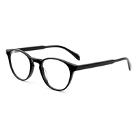 Monture optique en acétate fin polie à la main, monture de lunettes ovale en acétate à bordure complète, très vendue