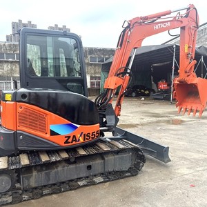 Mini-excavatrice hydraulique Hitachi ZX55U d'origine japonaise à bas prix, 5,5 tonnes, moteur principal inclus, en stock avec certifications CE/EPA - Product Image 4