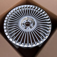 Jante en alliage d'aluminium monobloc GPW à rayons multiples, noir brillant, 5x112, forgée, pour Range Rover Mercedes 18 19 20 21 22 23 24 26 pouces