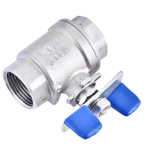 วาล์วลูกบอลผีเสื้อแบบสองชิ้นทำจากสแตนเลส304ที่จับท่อน้ำ<span class=keywords><strong>4</strong></span>/6เครื่องมือฮาร์ดแวร์ DN15 - Product Image 4