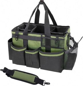 Organisateur de nettoyage portable BSCI avec poignée et bretelles pour les femmes de ménage, sac de rangement pour outils de nettoyage automobile - Product Image 1