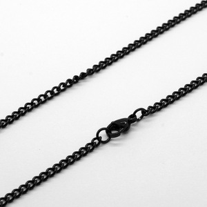 Collana a catena a catena in acciaio inox tono argento all'ingrosso 3.0mm - Product Image 4
