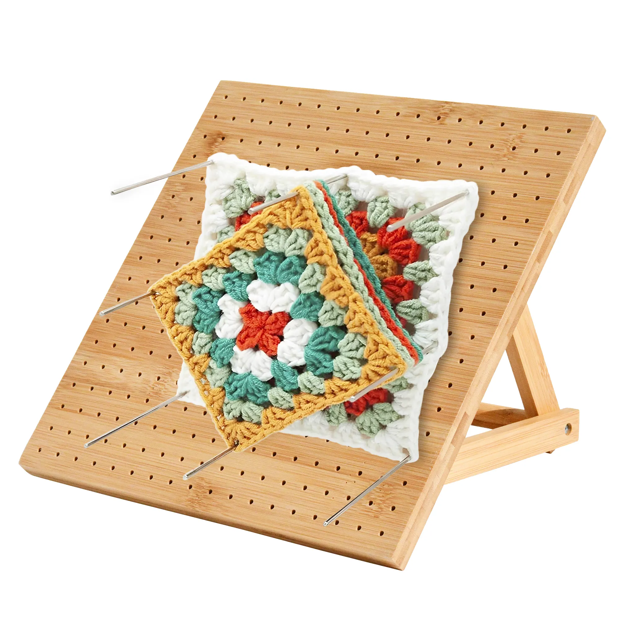Eco-friendly Expandable Bamboo Wood Blocking Board For Crochet As Gift For Mother