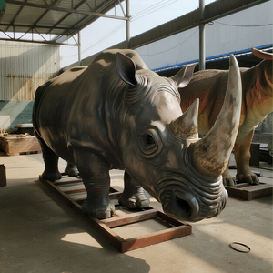 High Simulation Life-Size Indoor Animatronic Nashorn für Safari Park Zoo Exponat Film produktion für Einkaufs zentrum African - Product Image 6