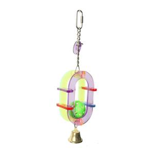 Acrylic Chim Đồ chơi sáu ngôi sao vuông nhiều lớp foraging <span class=keywords><strong>Parrot</strong></span> leo biter tương tác nhựa bóng Feeder Box Made PET - Product Image 6