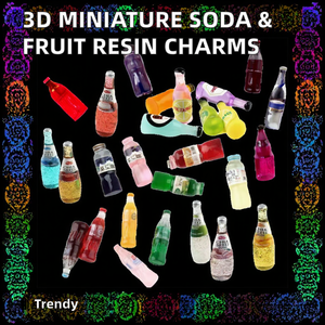 Đồ thủ công bằng nhựa resin 3D thu nhỏ bán chạy, hình chai nước ngọt Sprite, trái cây, làm quà lưu niệm và mô hình nghệ thuật - Product Image 2