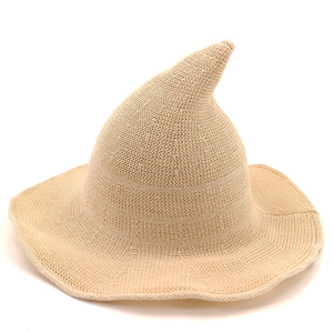 SH-1007 Sombrero de Bruja Tejido para Mujer, Ala Ancha, Plegable, Puntiagudo - Product Image 4