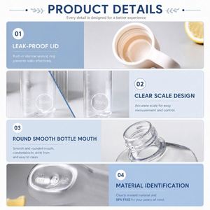 Bouteille d'eau portable réutilisable en Tritan transparente carrée avec logo personnalisé, idéale pour les voyages, le bureau et les cadeaux promotionnels - Product Image 3