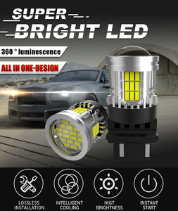 Ampoules LED personnalisées 54SMD, compatibles avec 1157/7443/3157 pour feux de freinage, clignotants et feux de recul automobiles - Product Image 4