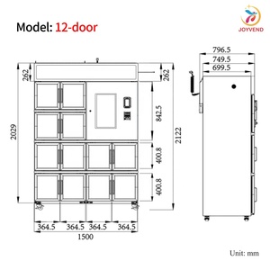 Máquina Expendedora de Flores con Refrigerador, Sistema de Pago sin Efectivo, 12 Ramos de Flores, Kiosco Inteligente para Supermercados y Estaciones de <span class=keywords><strong>Metro</strong></span> - Product Image 4