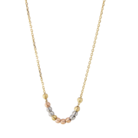 Ensemble collier et bracelet en acier inoxydable plaqué or 14 carats avec perles colorées et pendentif, bijoux tendance pour femme, cadeau de fiançailles, vente en gros