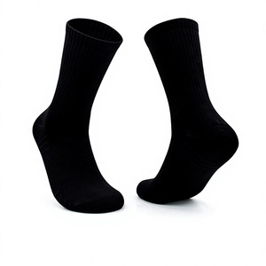 Calzini Casual Unisex in Cotone Pettinato con Fascia in Gomma Lunga, Tinta Unita, Assorbenti, per Primavera Estate - Product Image 2