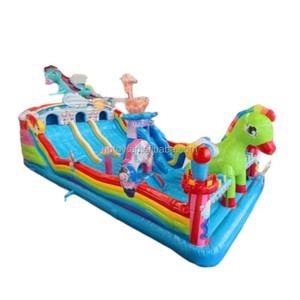 Thiết kế mới Unicorn Inflatable vui chơi giải trí công viên Inflatable sân chơi vui vẻ thành phố cho trẻ em - Product Image 2