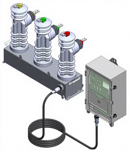 Disjoncteur à vide <span class=keywords><strong>auto</strong></span>-réenclencheur extérieur monté sur poteau ZW32-36.2kV - Product Image 6