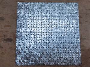 Mosaico Metálico Cúbico de Aluminio 3D Gravitacional Plateado de Fábrica Foshan para Decoración del Hogar y Revestimiento de Cocina - Product Image 3
