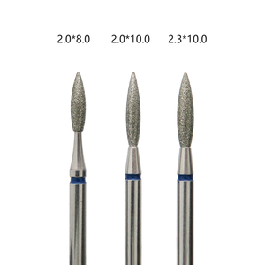 2*8/2*10/<span class=keywords><strong>2.3</strong></span> * 10mmスリムフレームダイヤモンドバリロシアネイルフライスカッターダイヤモンドネイルドリルビットカーバイドバー - Product Image 2