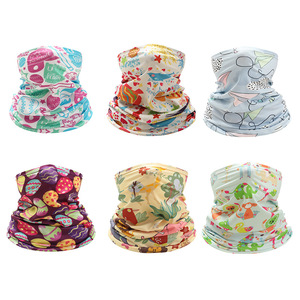 Pañuelo multifuncional de seda helada con estampado para niños, protección UV, máscara facial para ciclismo, deportes al aire libre, banda mágica para la cabeza - Product Image 4