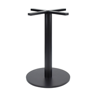 Table de salle à manger professionnelle pratique à prix de gros, base en caoutchouc composite recouvert de fer, utilisable pour chaises de salle à manger et tables basses.