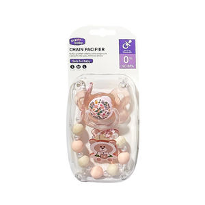 Sucette pour bébé en silicone de qualité supérieure, essentiels pour les bébés allaités au sein, sucette 2 pièces, chaîne pour 0-6 mois - Product Image 6