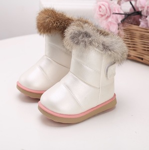 Bottes d'hiver chaudes et tendance en coton/PU, 4 couleurs, avec fermeture auto-agrippante, respirantes, imperméables, douces et antidérapantes - Product Image 2