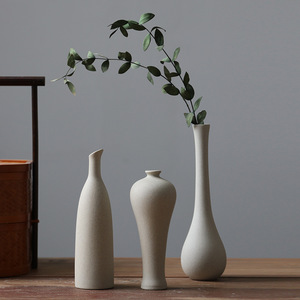 Vases décoratifs en céramique en gros – Ornements modernes en poterie rustique, brûlés, pour la maison, le gîte, le mariage, style zen chinois - Product Image 2