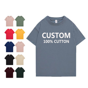 Personnalisation en gros impression de logo coton lavé vintage activité événement équipe personnalisé poids lourd plaine surdimensionné t-shirt - Product Image 2