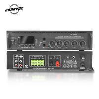 Récepteur d'amplificateur de PA professionnel 30W impédance 4ohm avec entrée USB BT SD 2 micro haut-parleur de plafond mural coque en métal