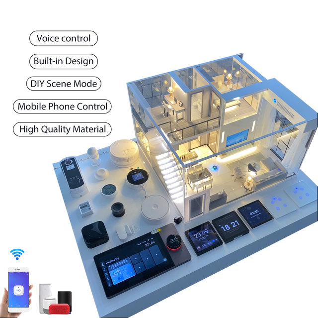 Display Cabinets for Smart Apartment Easy to Carry, Supporting OEM Sevice to Put Your logo on Box. Smart Home Model