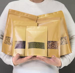 Bao bì thực phẩm bán buôn, túi giấy <span class=keywords><strong>kraft</strong></span>, túi giấy <span class=keywords><strong>kraft</strong></span> nâu, in ấn gravure, túi giấy <span class=keywords><strong>kraft</strong></span> tùy chỉnh, túi giấy <span class=keywords><strong>kraft</strong></span> có khóa kéo tái chế - Product Image 2