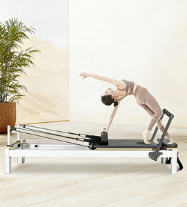 ProReach Pilates Core Bed Reformer Blanc |   Support réglable en alliage d'aluminium durable pour usage commercial et domestique, idéal pour studio de yoga et tutorat privé - Product Image 1