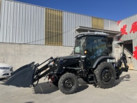 4x4 50PS Landwirtschaftlicher 4-Takt-Rasenmäher-Traktor zum Verkauf mit CE-Zertifizierung, Heckbagger und Lader