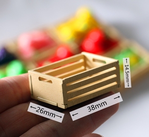 Marco de Madera para Frutas, Miniatura de Casa de Muñecas, Accesorios para Modelismo, Fabricante Directo de Fábrica, Juguetería - Product Image 6