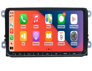 Kablosuz Carplay 9 "Android 11 VW radyo GPS navigasyon SKODA GOLF 5 Golf 6 POLO B5 B6 Skoda TIGUAN araba multimedya oynatıcı