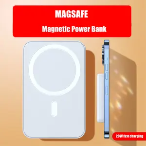 Customized Mobile Power Logo Type-C Bidirectional 20W Fast Charging 10000mAh Magnetic Wireless Power Bank