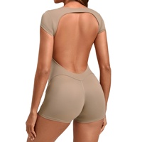 Pantalon de yoga sans dos en Spandex/Nylon respirant, effet fessier galbant, 1 pièce, pour la danse, le sport et le fitness, avec contrôle du ventre et effet liftant des hanches