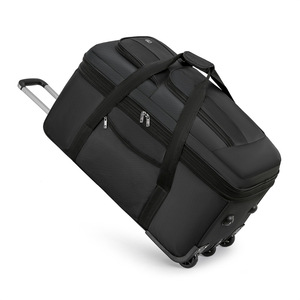 Foldable Soft Spinner Suitcase Luggage Travel Bag Portable Gym Duffle Bag Checked Roller Trolley Carry-On Luggage <b>Trolly</b> Bag - Product Image 2