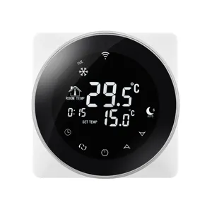 Elektrisches Fußbodenheizungssystem Teil von Tuya WLAN-Thermostat 16 A 230 V verwendet für Hotel Appartment APP-Steuerung digitale Programmierung OEM