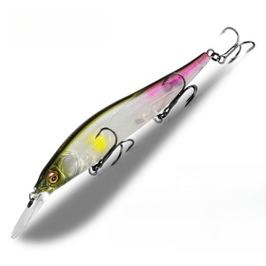 Treo Minnow Câu Cá Lure 110Mm 14G <span class=keywords><strong>Max</strong></span> 1.8M Tungsten Trọng Lượng Dài Đúc Bass Pike Jerkbait Cứng Mồi - Product Image 1