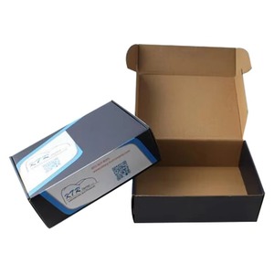 Sang trọng tùy chỉnh Máy bay hình sóng bao bì bưu phẩm vật liệu tái chế Matt nhiều lớp vận chuyển hộp giấy - Product Image 4