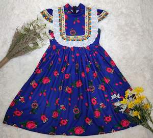 Abito Lungo Estivo Ricamato per Ragazze, Abbigliamento Arabo per Bambine di Dubai - Product Image 6