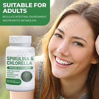 Capsules de spiruline OEM vente en gros supplément capsule de spiruline verte capsules de superaliment spiruline verte
