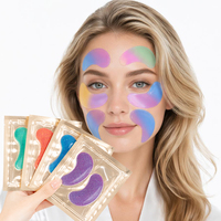 Masque Hydrogel Contour des Yeux Anti-Âge et Anti-Cernes au Rétinol et Vitamine C, Or 24K, Soin Coréen, Marque Privée OEM