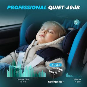 Frigorifero Portatile Euhomy da 22L con Controllo App, Certificato CE, 12V 24V, Mini <span class=keywords><strong>Frigo</strong></span> <span class=keywords><strong>per</strong></span> <span class=keywords><strong>Auto</strong></span>, Casa e Campeggio - Product Image 5